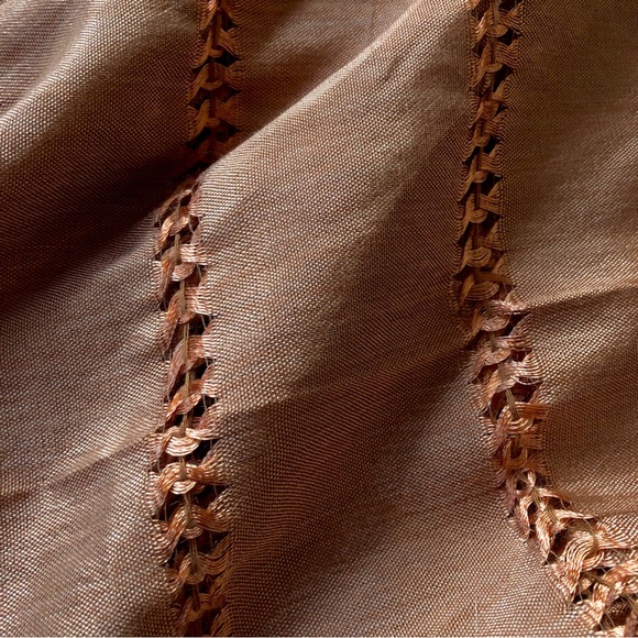**GIVEAWAY** Beautiful Bronze Scarf Shawl with Fringe - Picture 3 of 4